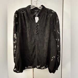 Gorgeous floral sheer blouse NWT